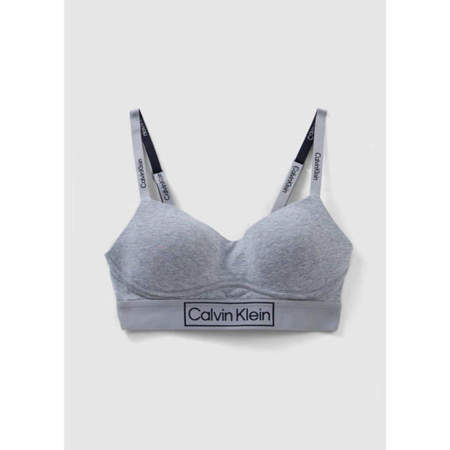 Calvin Klein Underwear Reimagined Heritage Lightly Lined Bra in Gray | Lyst