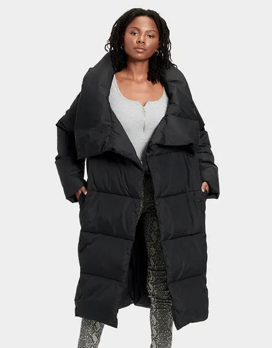 pastel blue puffer jacket