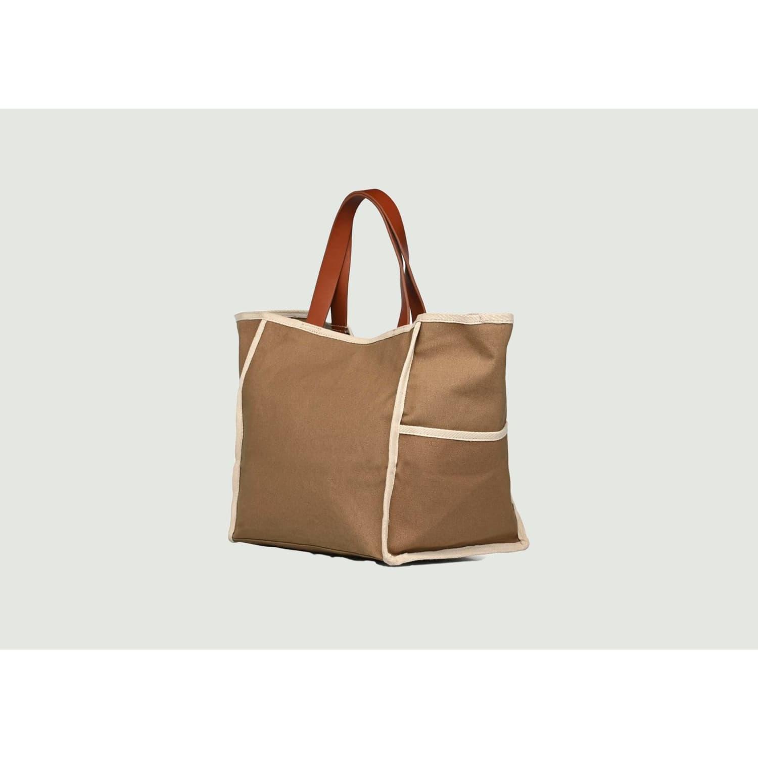 Shopping / Beach Bag with Black Handles - 35cm x 41cm