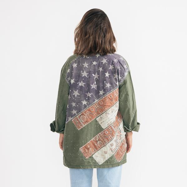 Free People Spruce Military Shirt Jacket in Green | Lyst