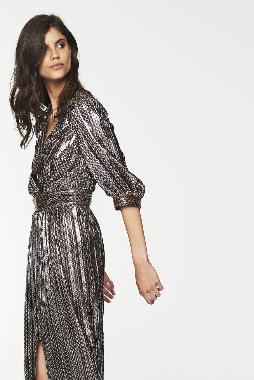 Ba&sh Pacey Dress In Gold | Lyst