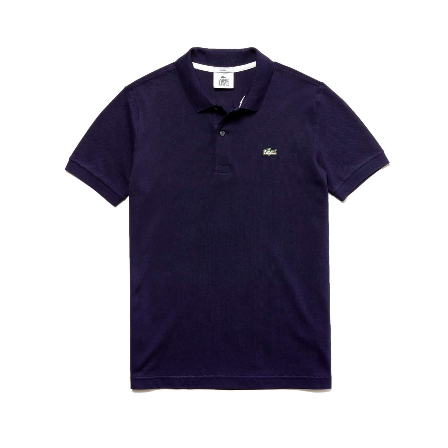 Lacoste Fit Polo Navy Blue for Men | Lyst