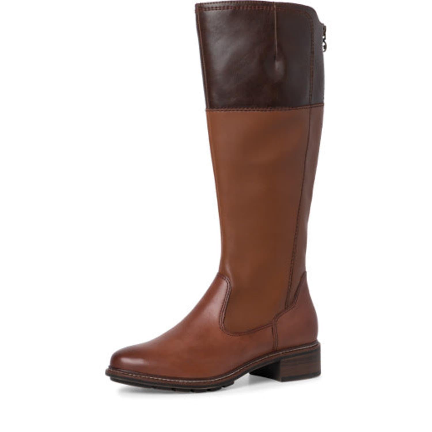 Tamaris Long Riding Boots in Brown | Lyst