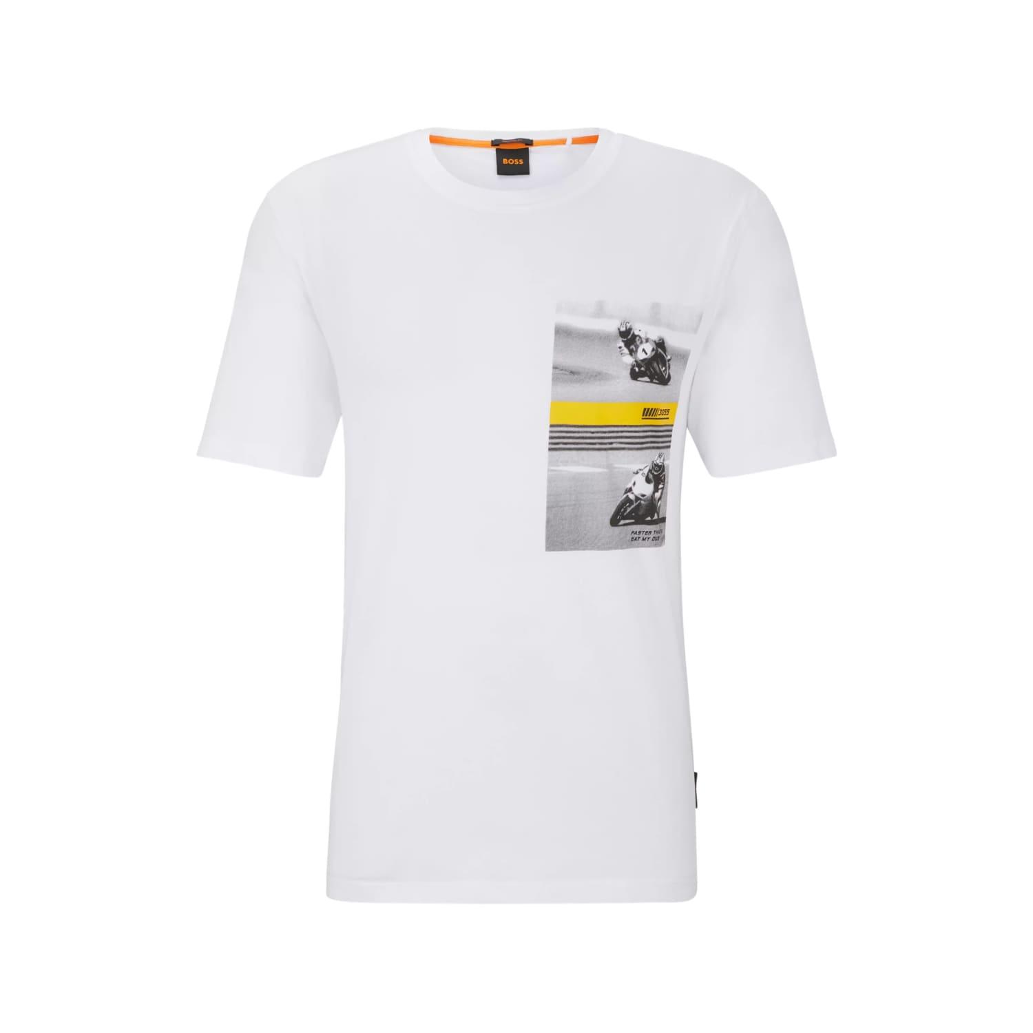 BOSS by HUGO BOSS Teemotor Graphic T-shirt Size: Xl, Col: White | Lyst