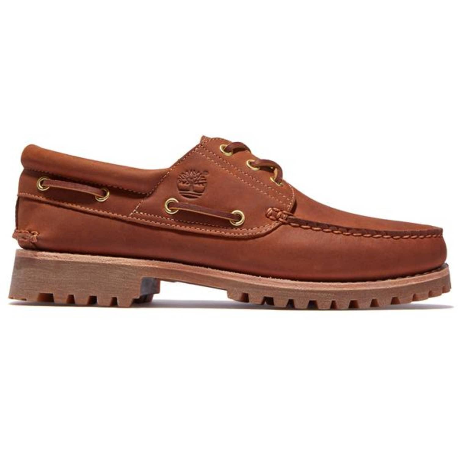 Timberland Authentics 3 Eye Classic Lug Rust Full Grain Shoes in Brown for  Men | Lyst