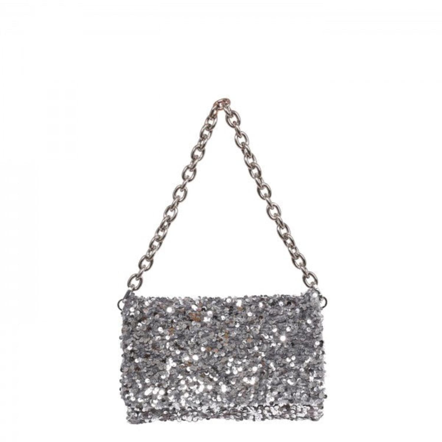 Abro⁺ Silver Sequin Clutch in Gray | Lyst