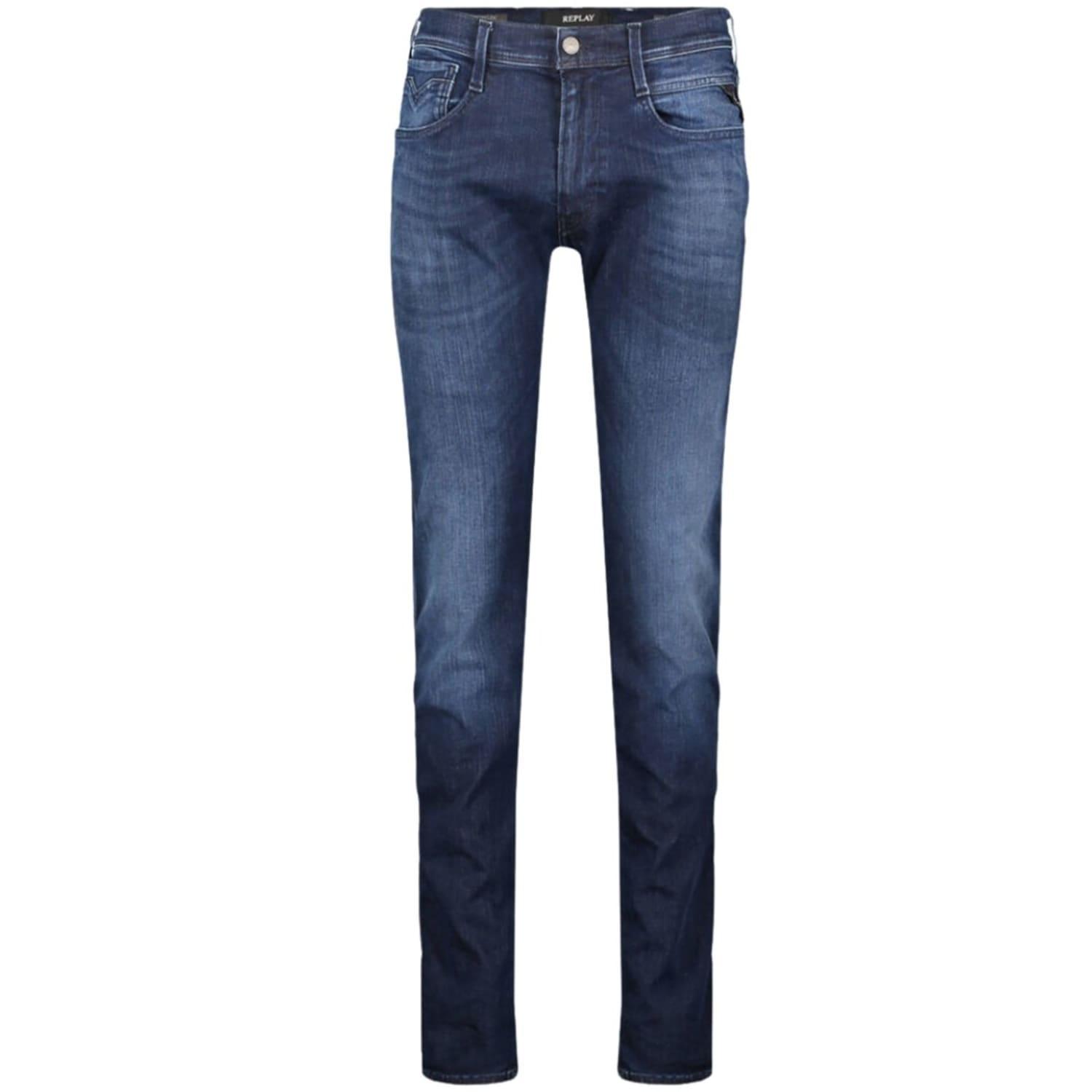 Replay Anbass Hyperflex Slim Fit Jeans Blue for Men | Lyst