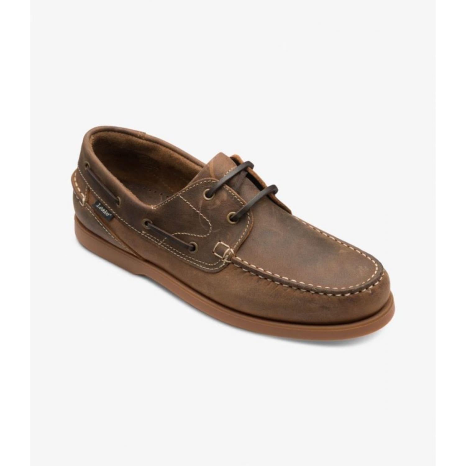 Loake Brown Oiled Nubuck Lymington Shoes for Men | Lyst