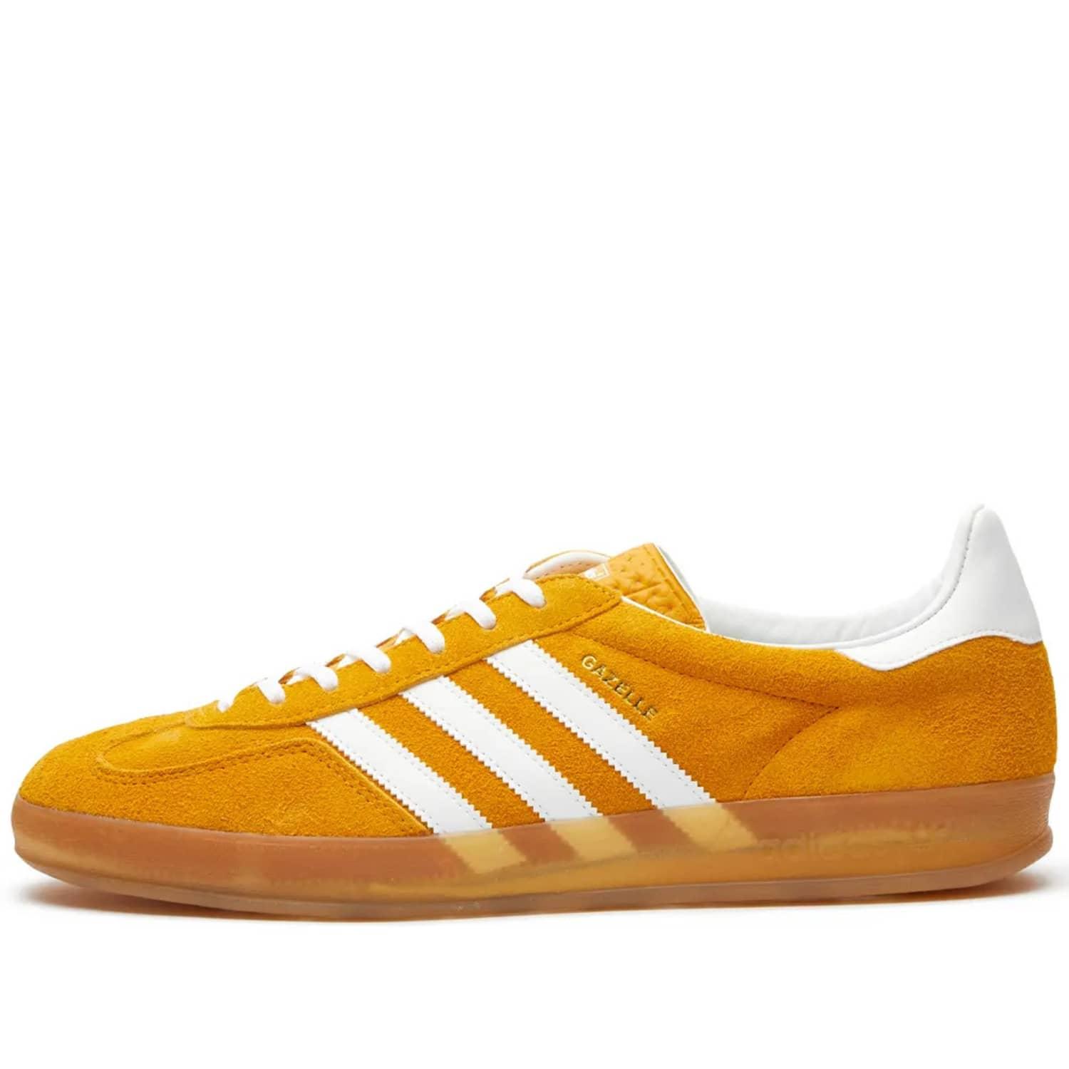 adidas Gazelle Indoor Hq8716 Orange Peel / Cloud White / Gold Metallic in  Yellow for Men | Lyst