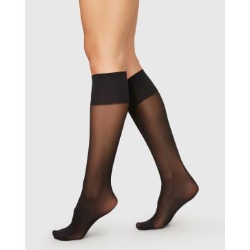Swedish Stockings Elin Premium Knee highs 2 Pack One Size in Black Lyst UK