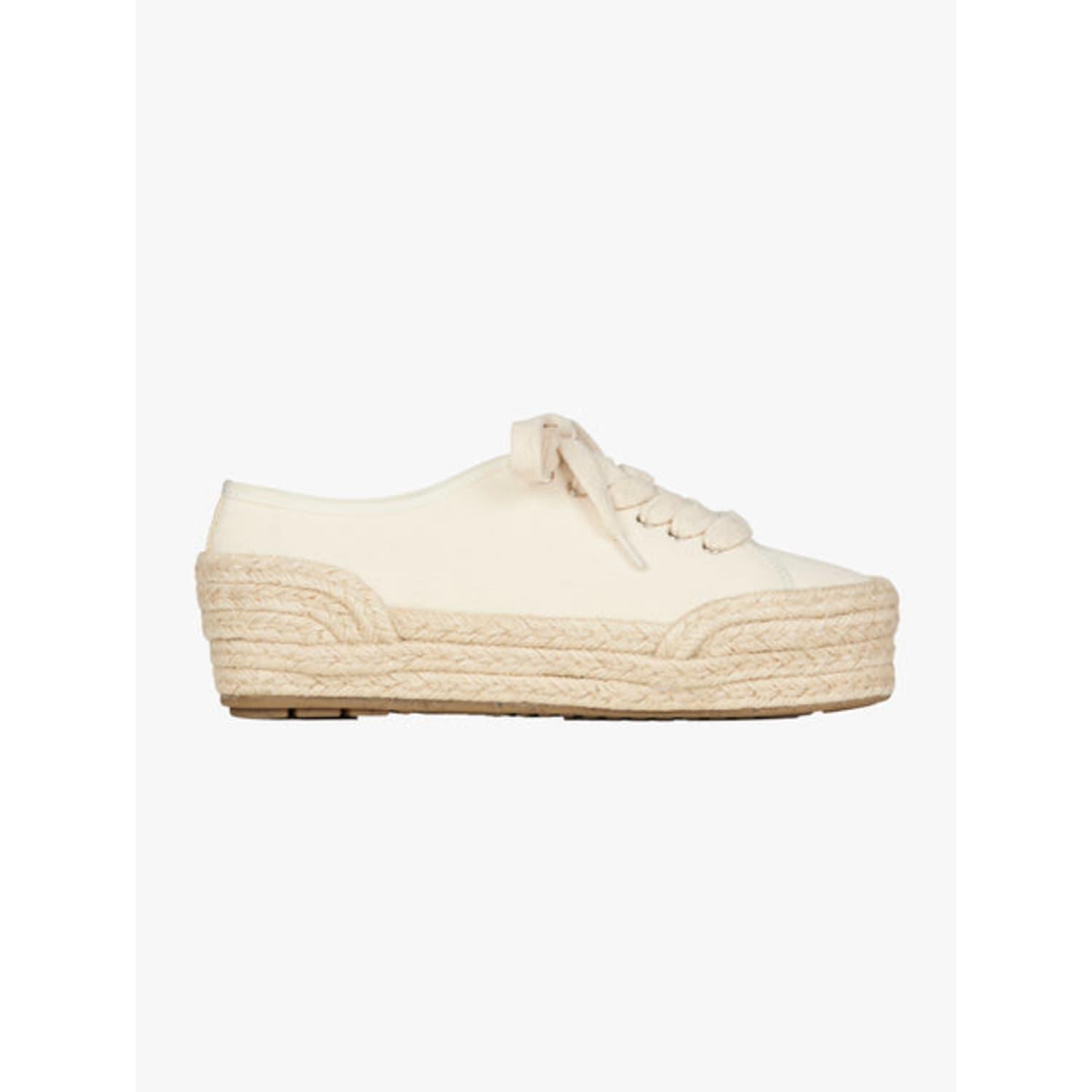 EMU Ellery Natural Canvas Shoes in White | Lyst