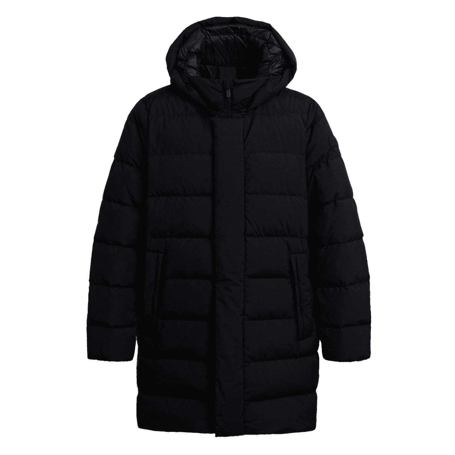 Woolrich High Tech Quilted Long Jacket in Black for Men | Lyst
