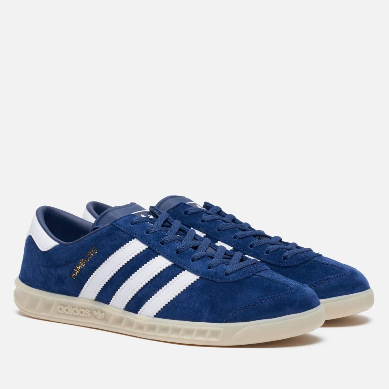 adidas Suede Hamburg Lace-up Sneakers in Blue for Men - Save 67 ...