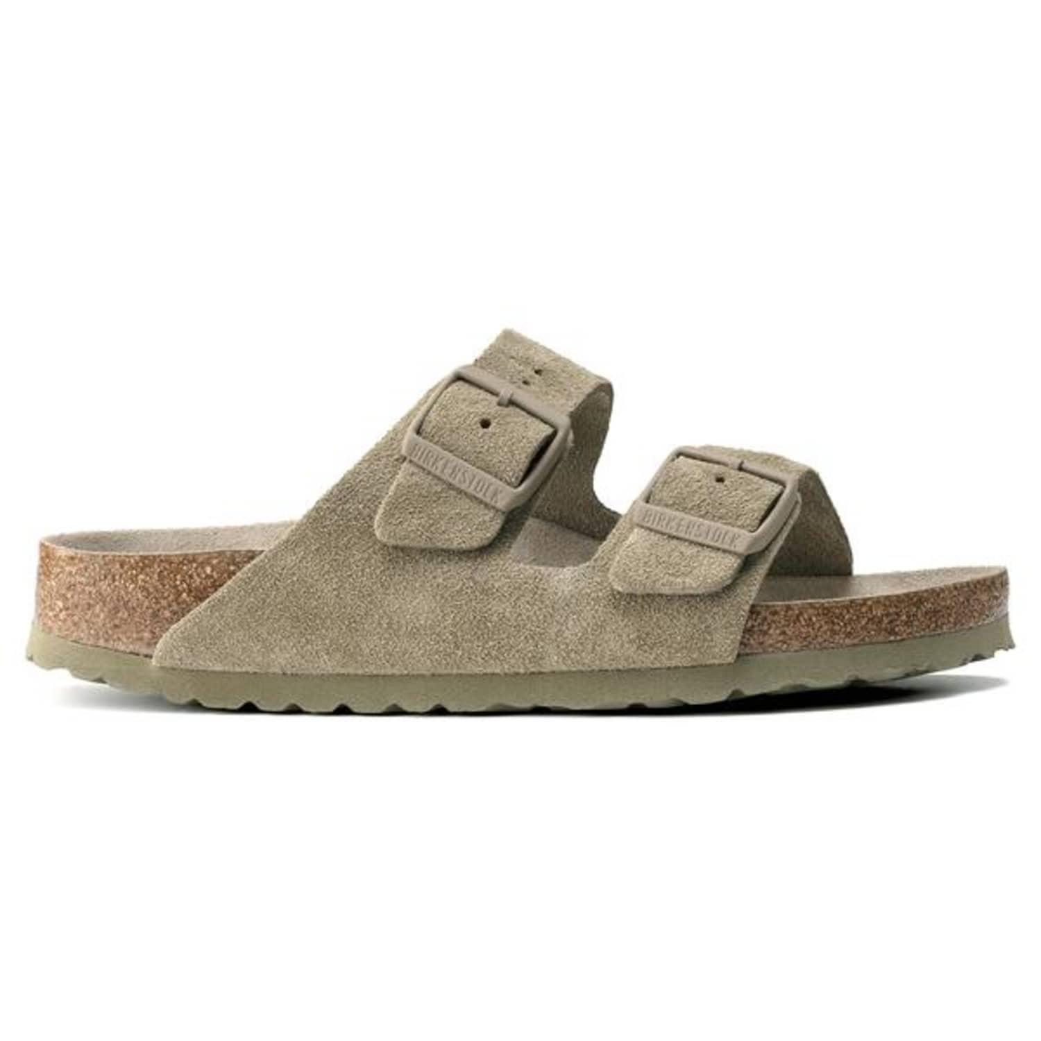 Sandales en daim kaki Arizona Sfb Vl d lav es Birkenstock pour