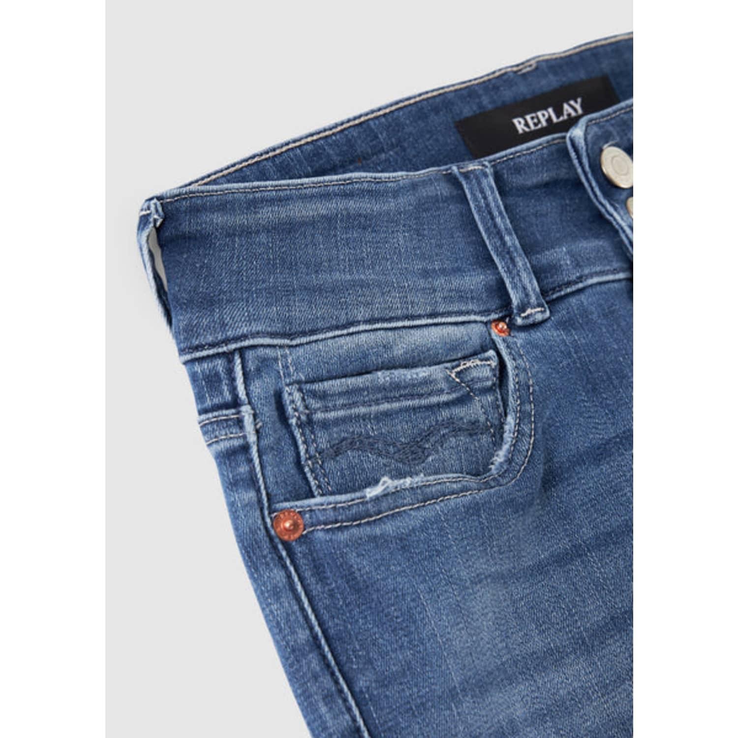 Replay New Luz Flare Jeans in Blue | Lyst