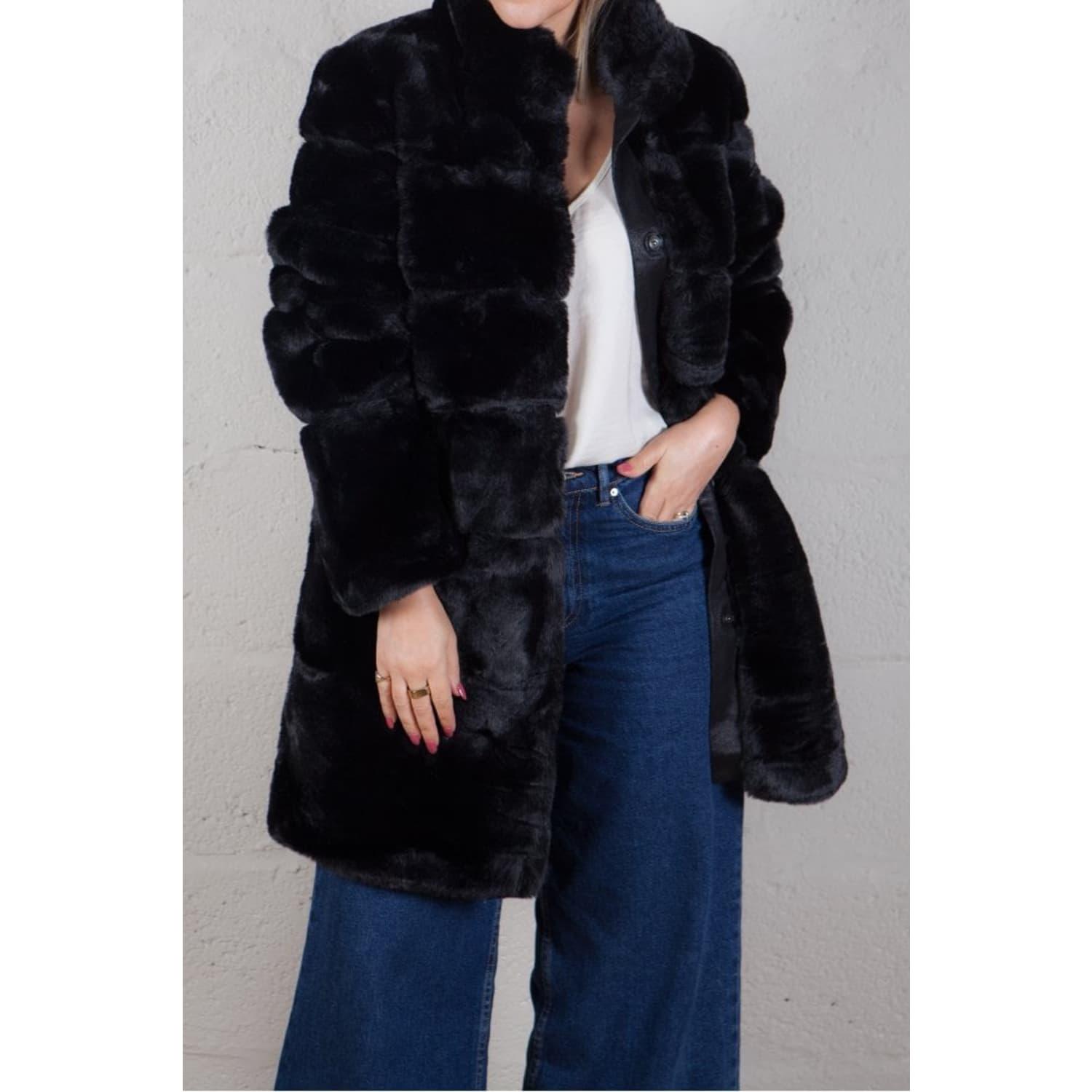 Rene Derhy Carlotta Coat in Black Lyst