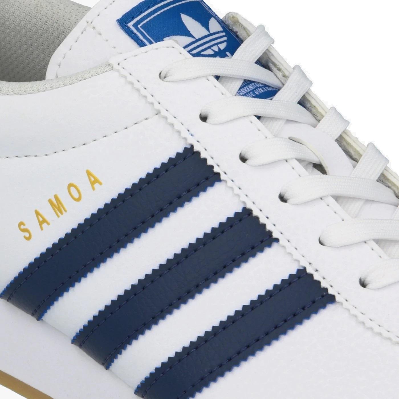 adidas Samoa White & Indigo Sneaker in Blue for Men | Lyst