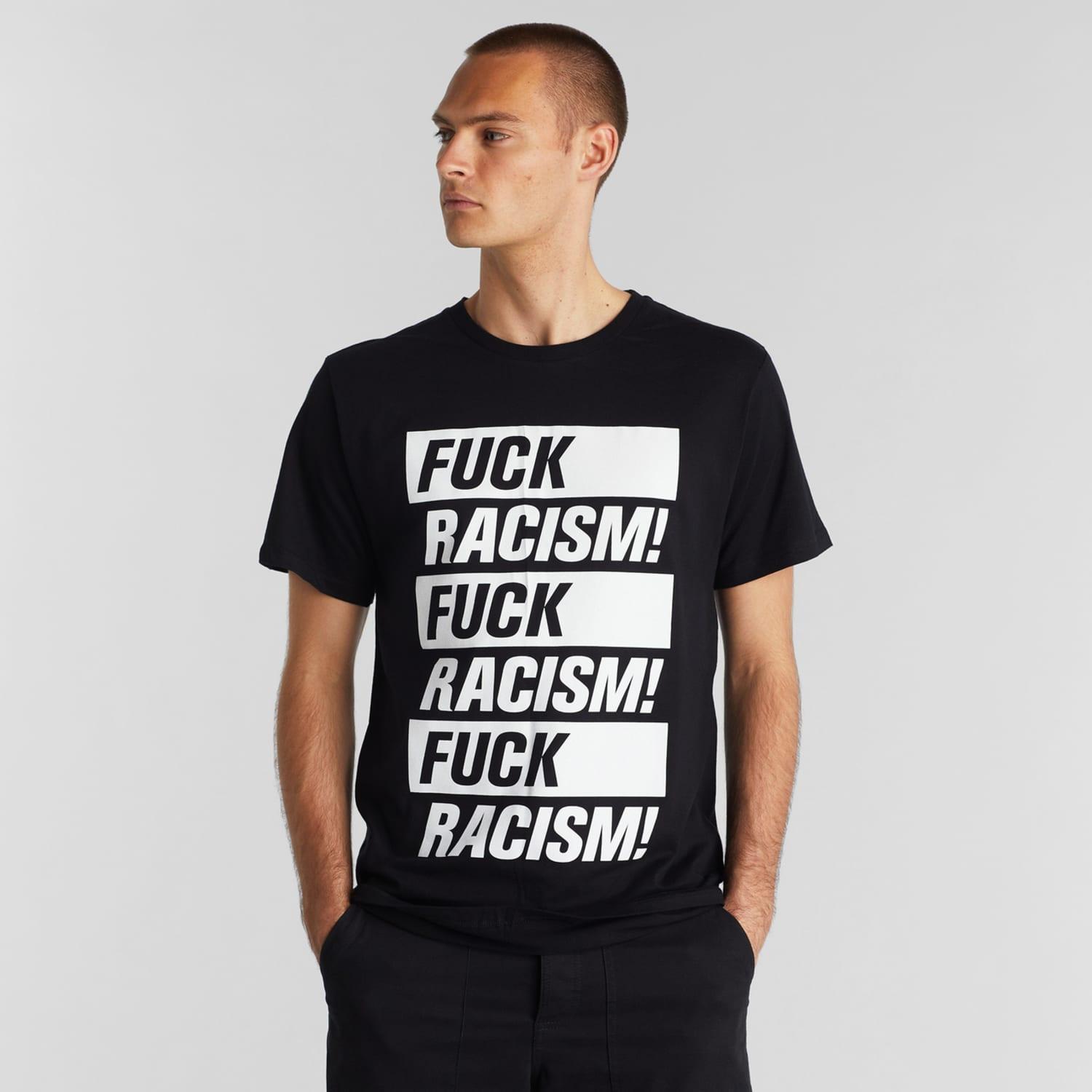 Dedicated Black Fuck Racism Stockholm T Shirt for Men | Lyst