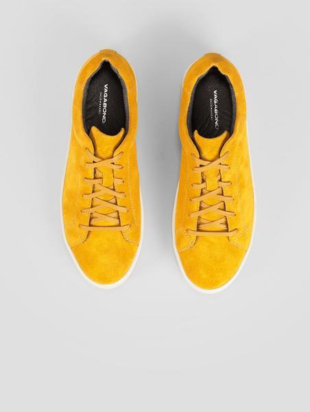 Paradis beundre Primitiv Vagabond Ochre Zoe Suede Sneakers in White/Yellow (Yellow) - Lyst