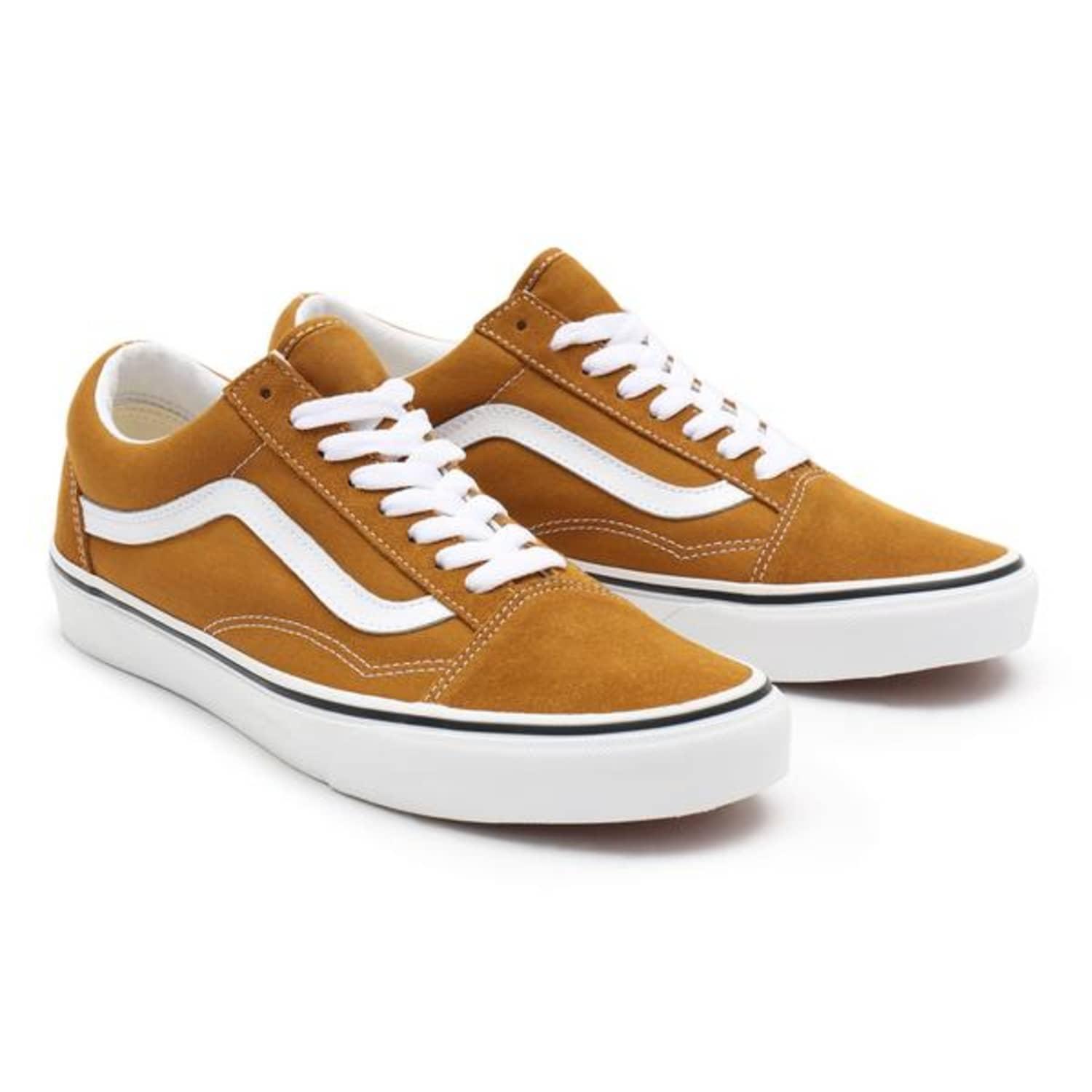 Vans Old Skool Shoes Golden Brown True White for Men | Lyst