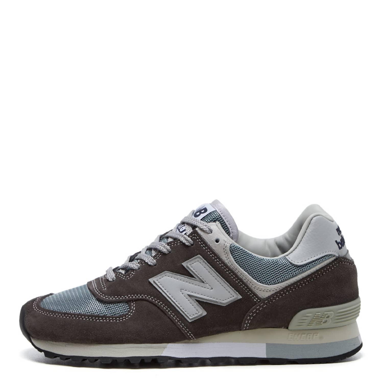 New Balance Elephant Skin 576 35th Anniversary Trainers in Brown