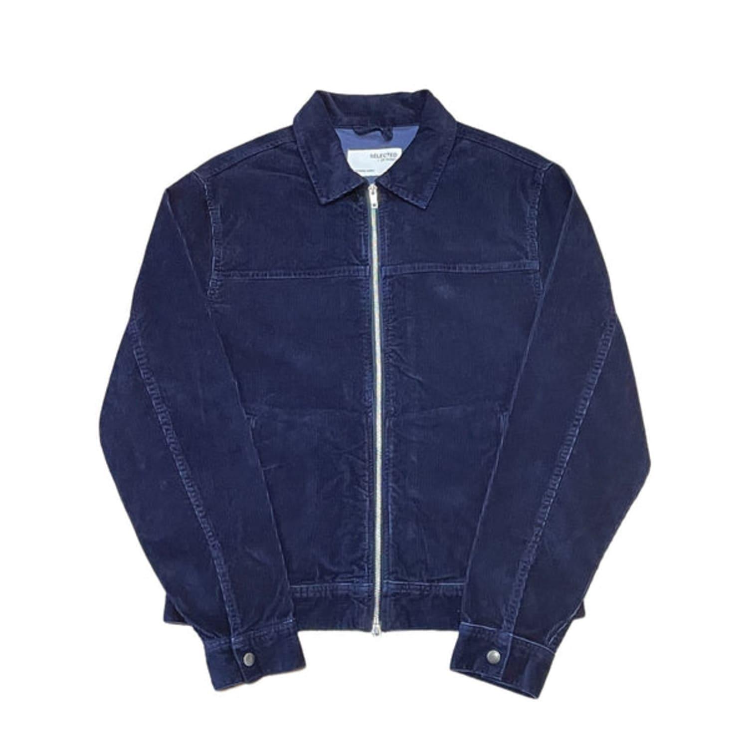 SELECTED Tokyo Indigo Corduroy Jacket in Blue for Men | Lyst