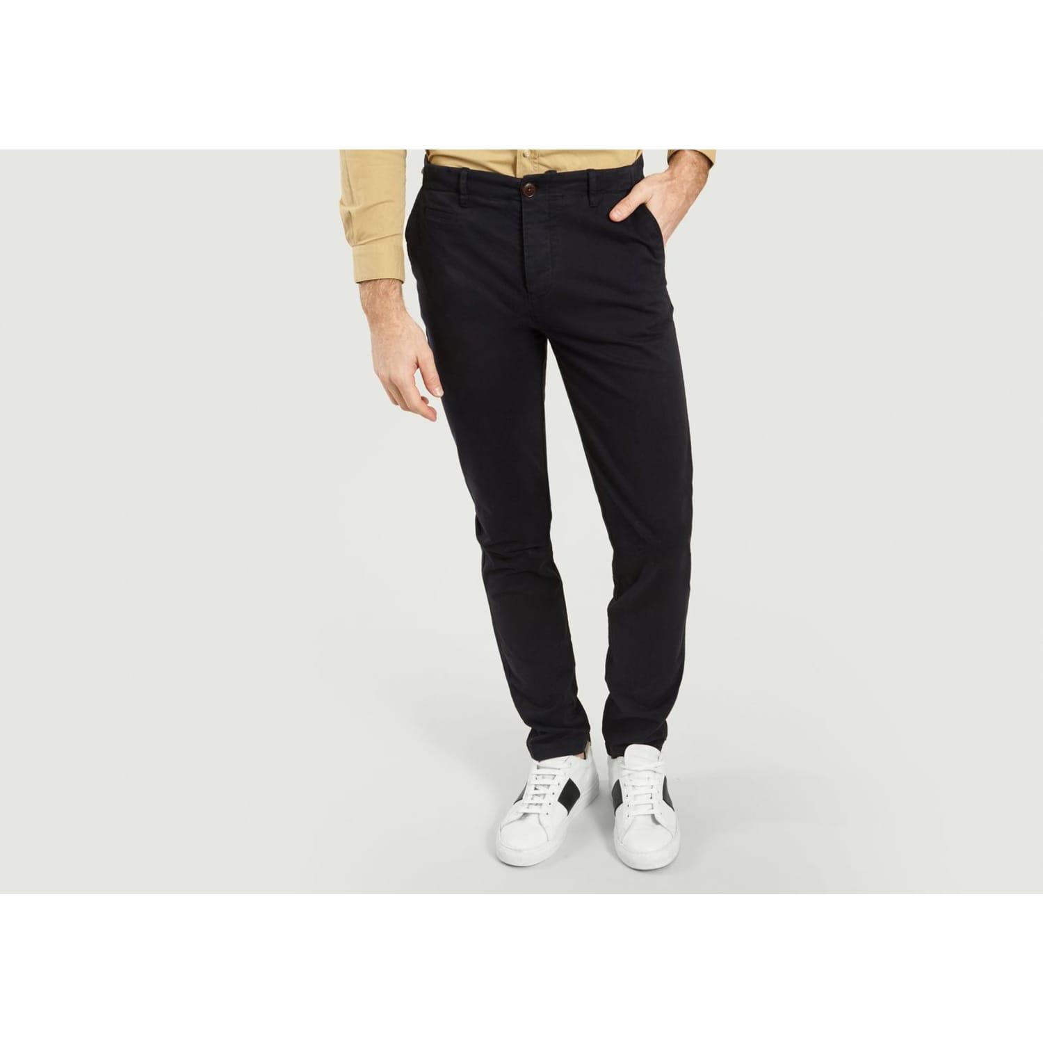 Cuisse De Grenouille Dark Navy Classic Chino Trousers in Blue for Men | Lyst