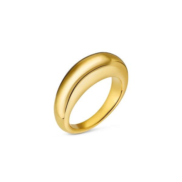 Olia Jewellery Luxe Domed Ring in Metallic Lyst