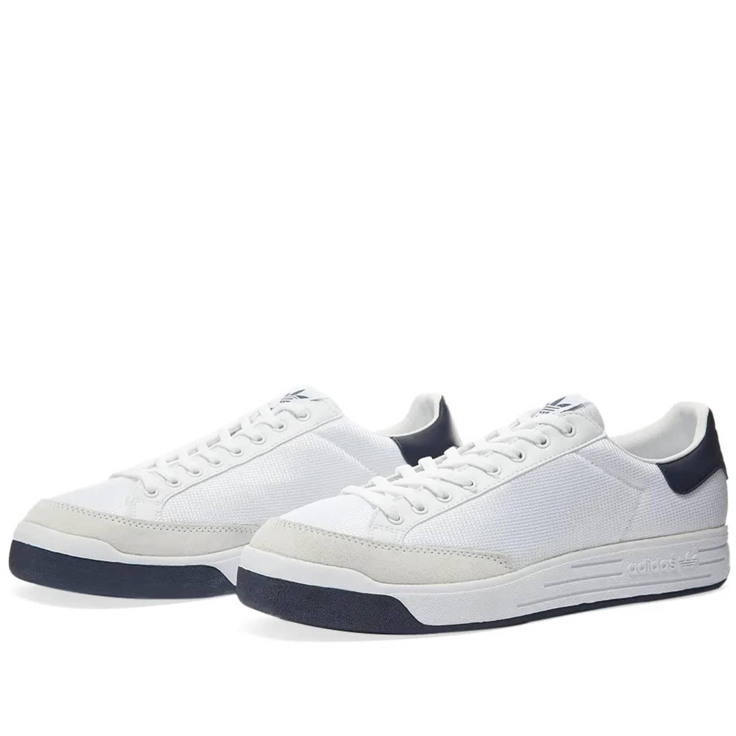 Zapatillas Rod Laver blancas y azul marino colegial adidas de Cuero de  color Blanco para hombre | Lyst