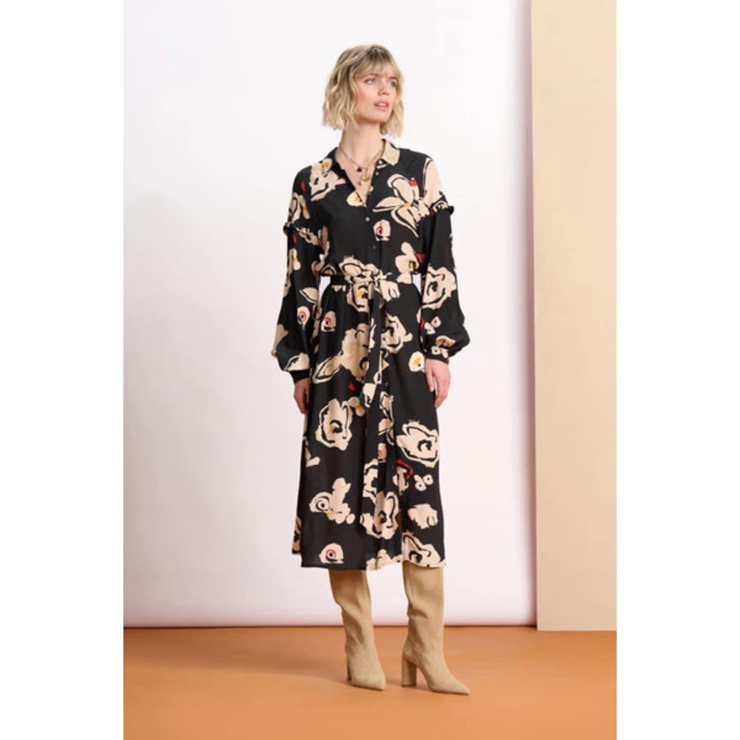 Pom Dress Flower Glory Black Lyst