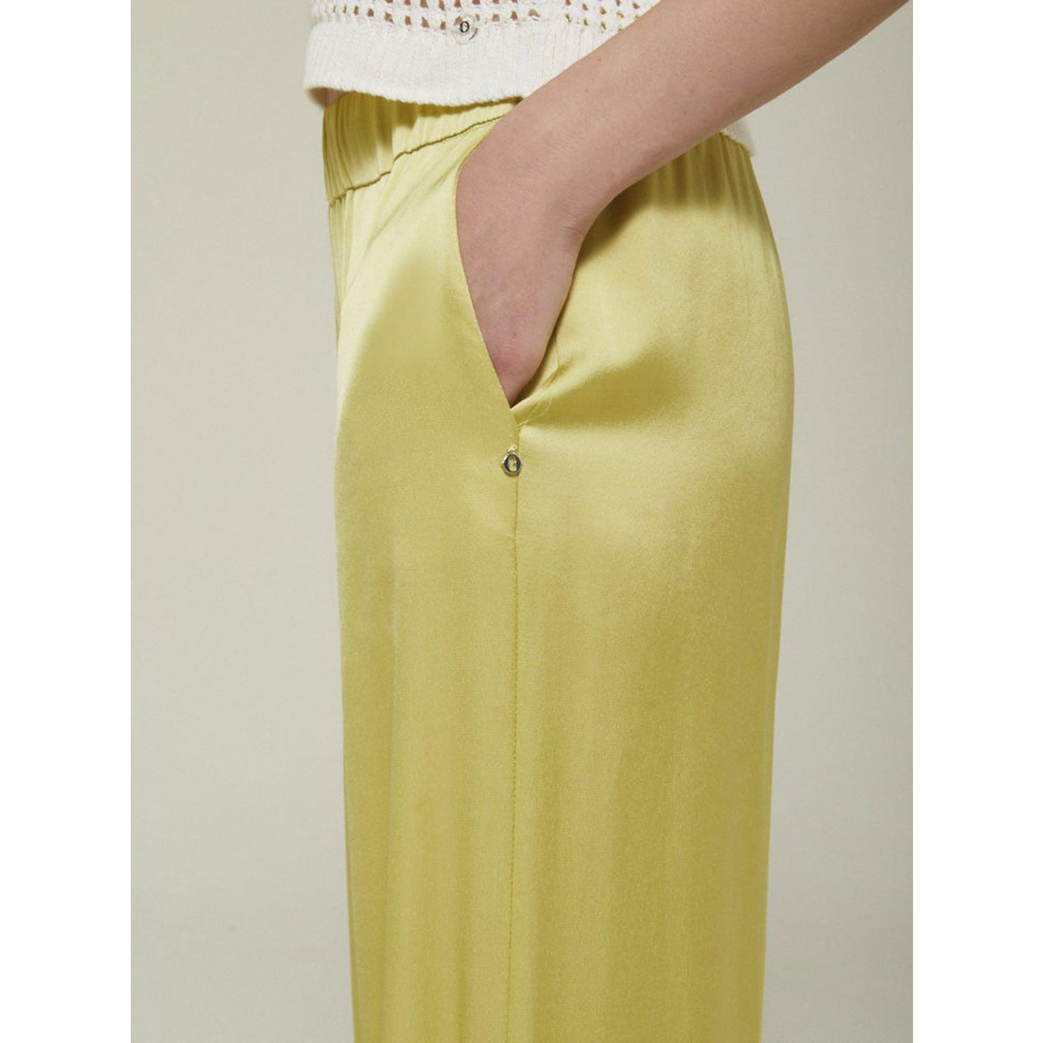 Ottod'Ame Pistachio Green Trousers in Yellow | Lyst