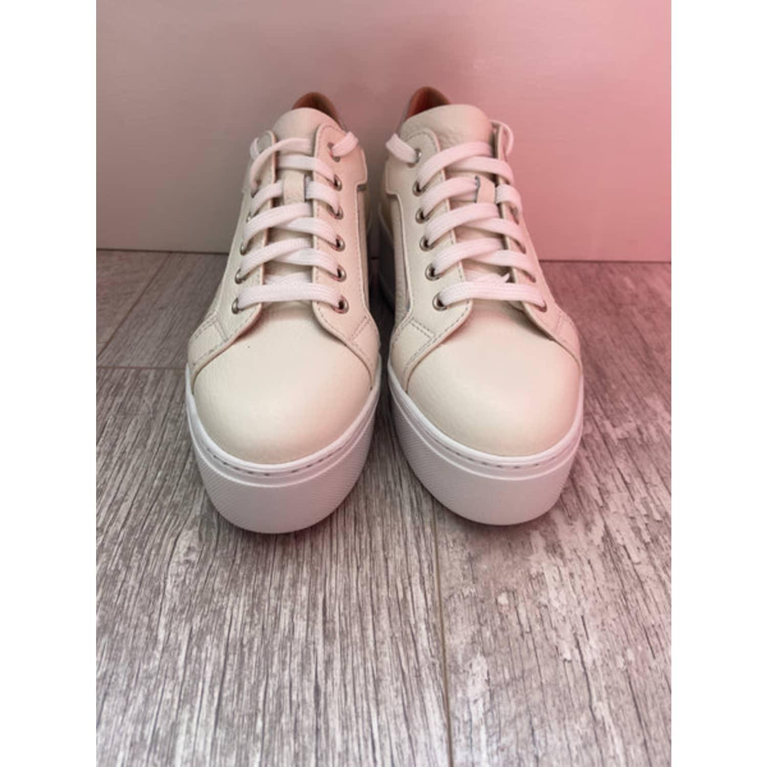 DONNA LEI Lace Up Platform Trainers in Pink | Lyst