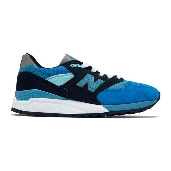 New Balance Suede M 998 Ne Blue With Silver Made In Usa for Men | Lyst