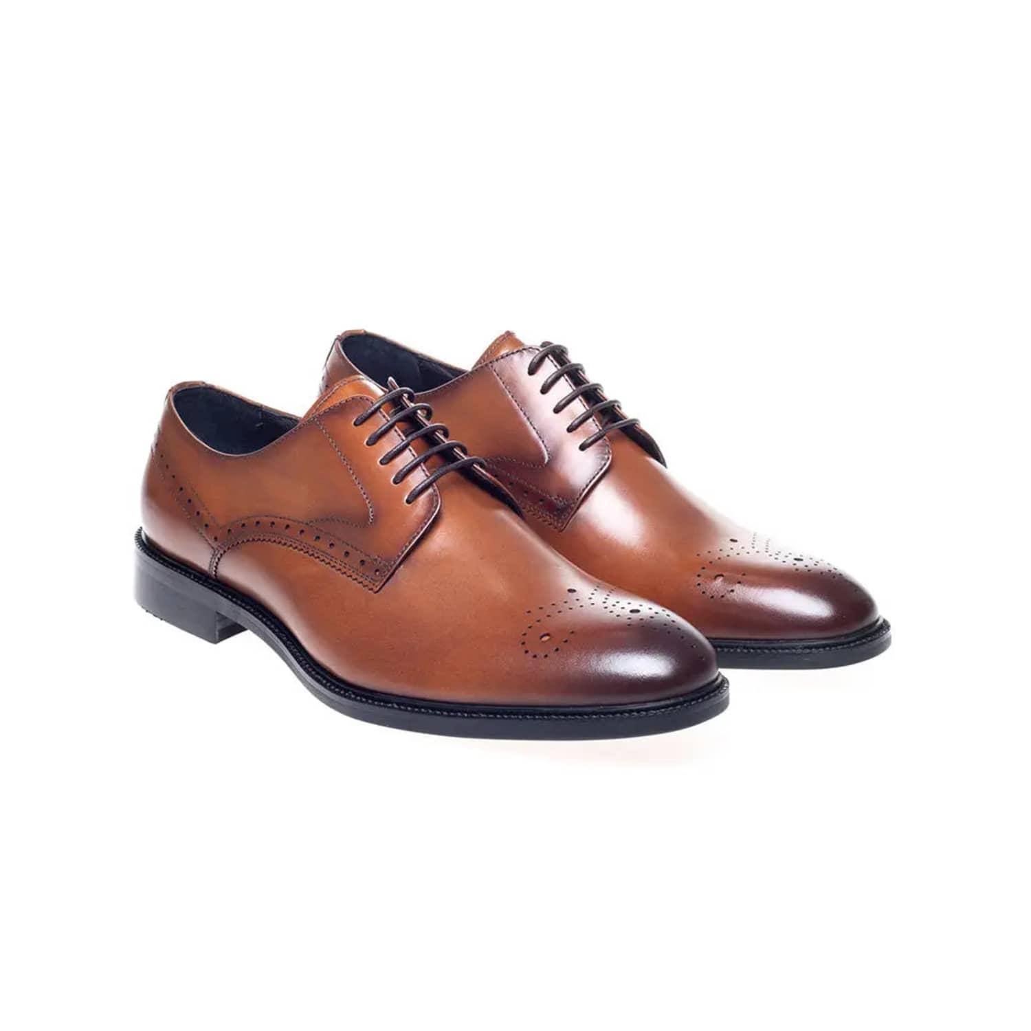 John White Pembroke Derby Semi Brogue Shoes in Brown for Men | Lyst