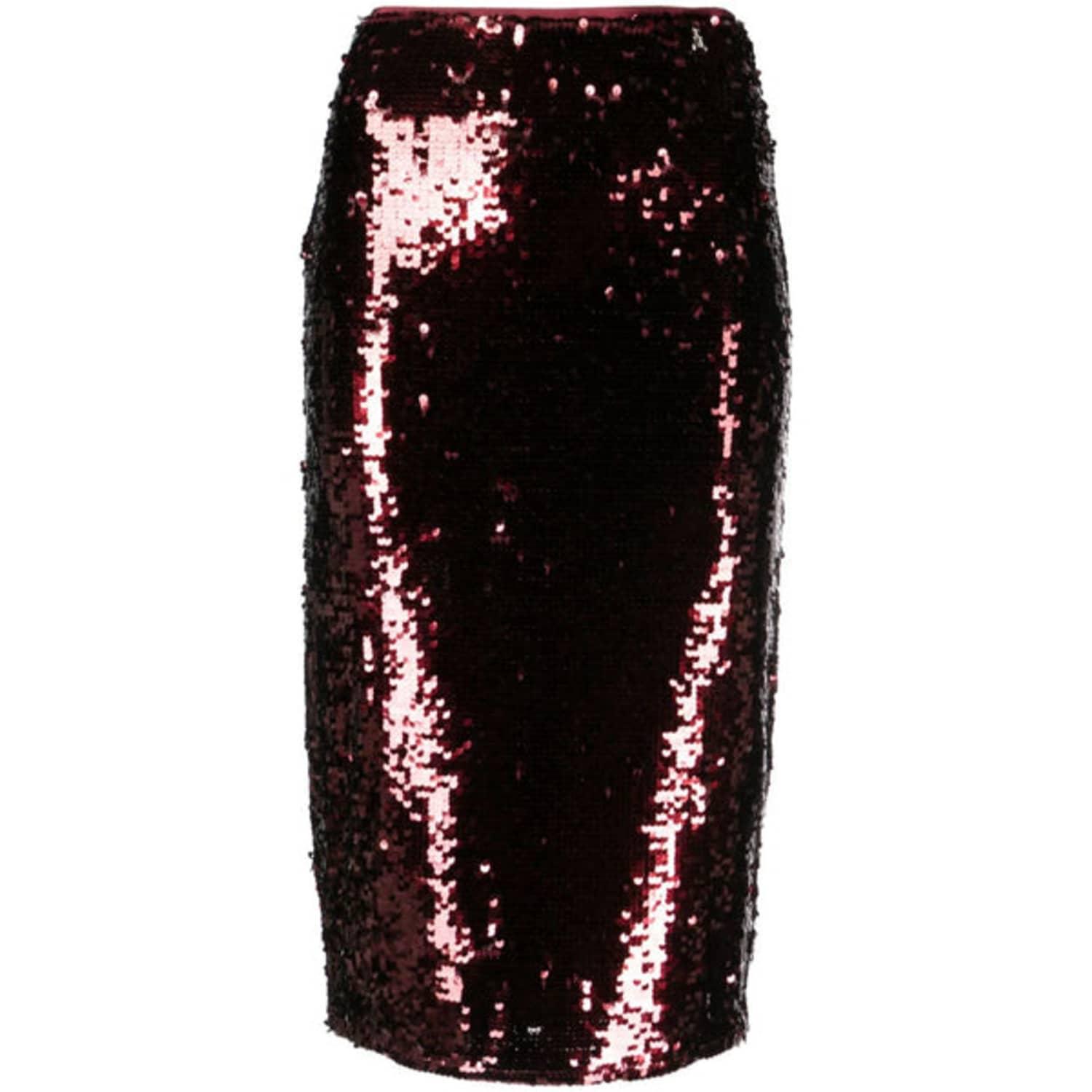 Black sequin pencil skirt stretch cheap