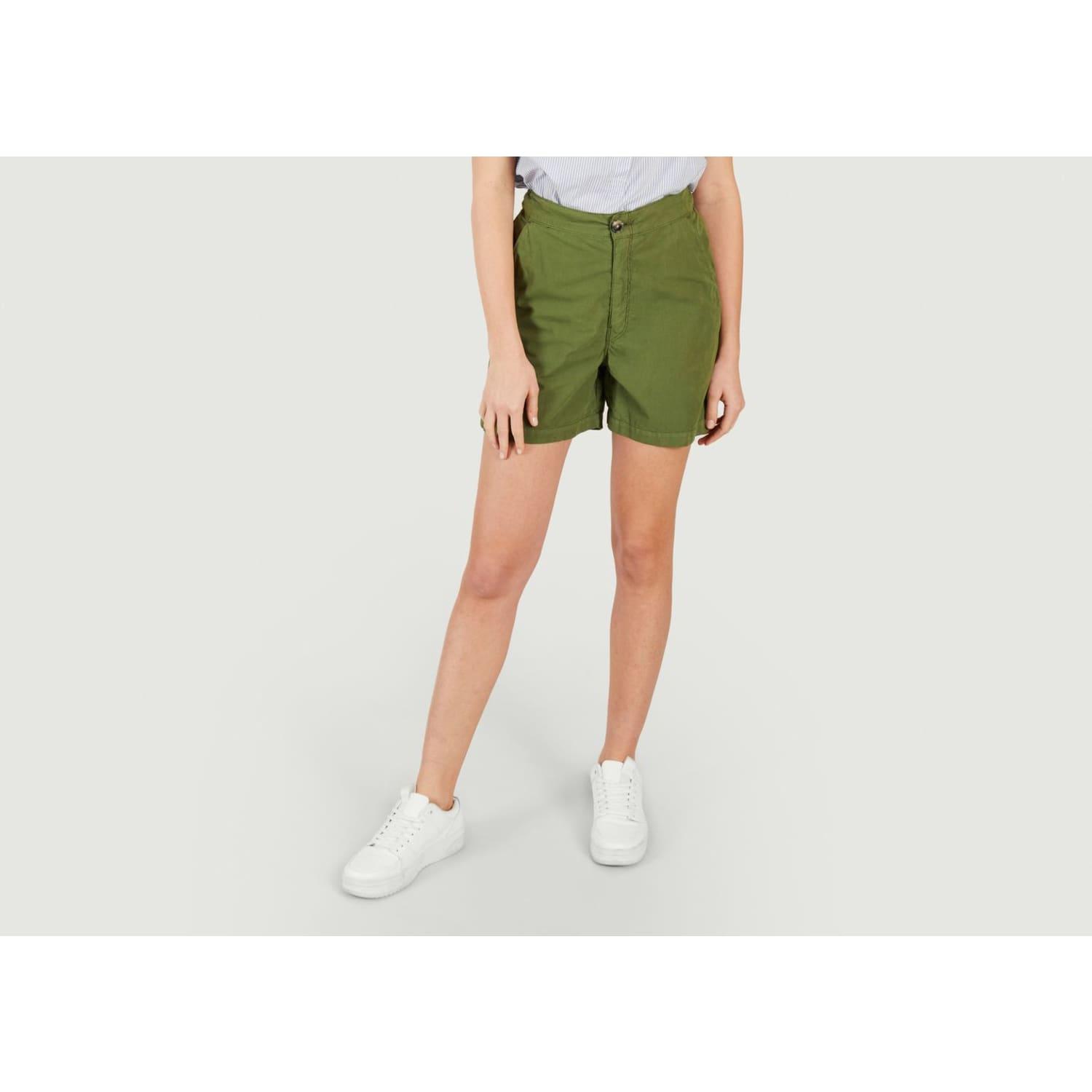 Bellerose Papo Shorts in Green | Lyst