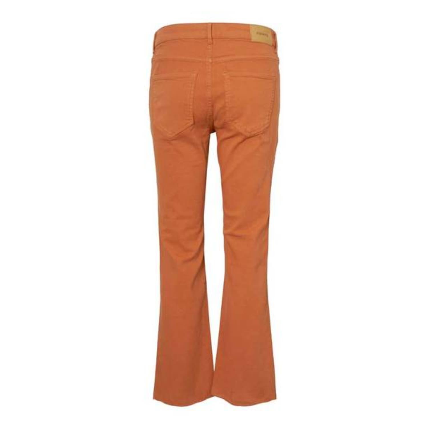 Vero Moda Denim Autumnal Rust Sheila Kick Flare Jeans in Brown - Lyst