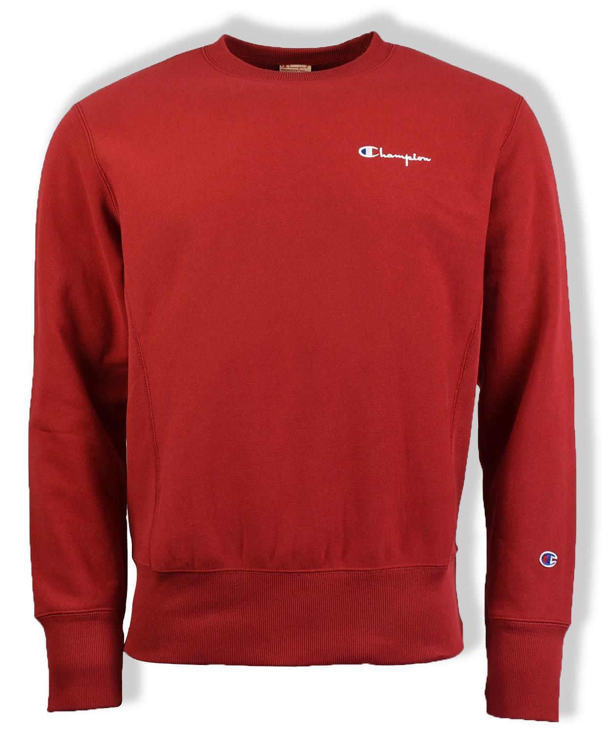champion reverse weave crew red