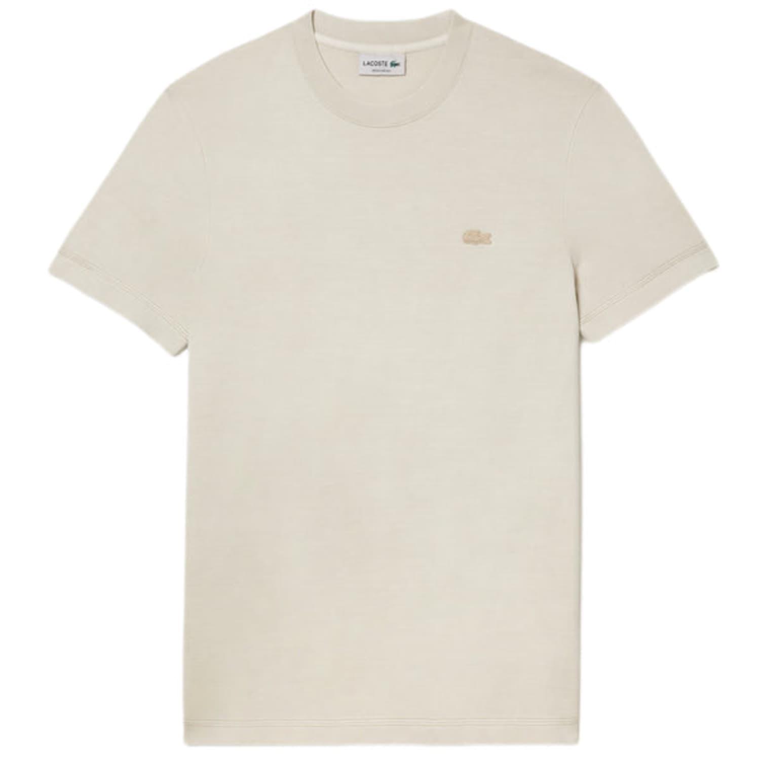 Børnecenter Enkelhed Airfield Lacoste Plain Organic Cotton T-shirt Beige in White for Men | Lyst