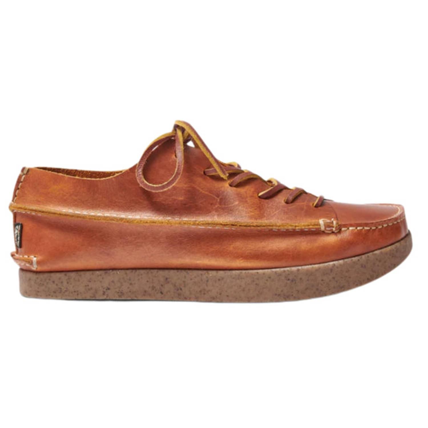 Yogi Footwear Yogi Finn Leather Shoe On Negative Heel Apricot in