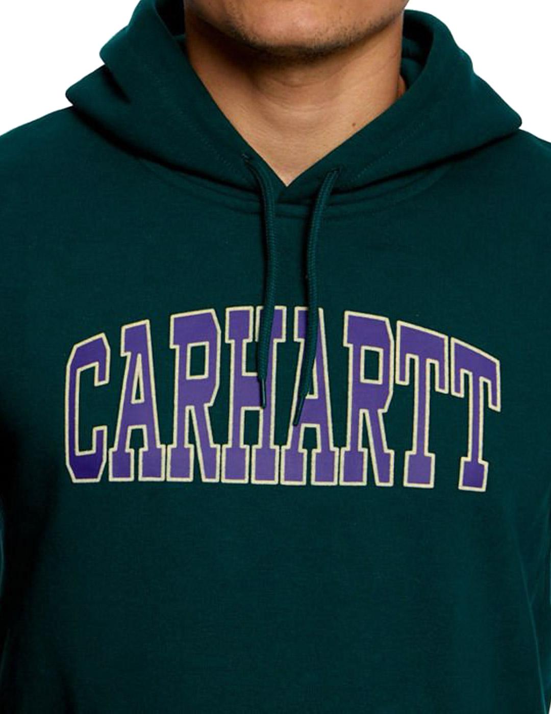 Carhartt Cotton Hooded Sweatshirt Theory Sweat Green for Men | Lyst