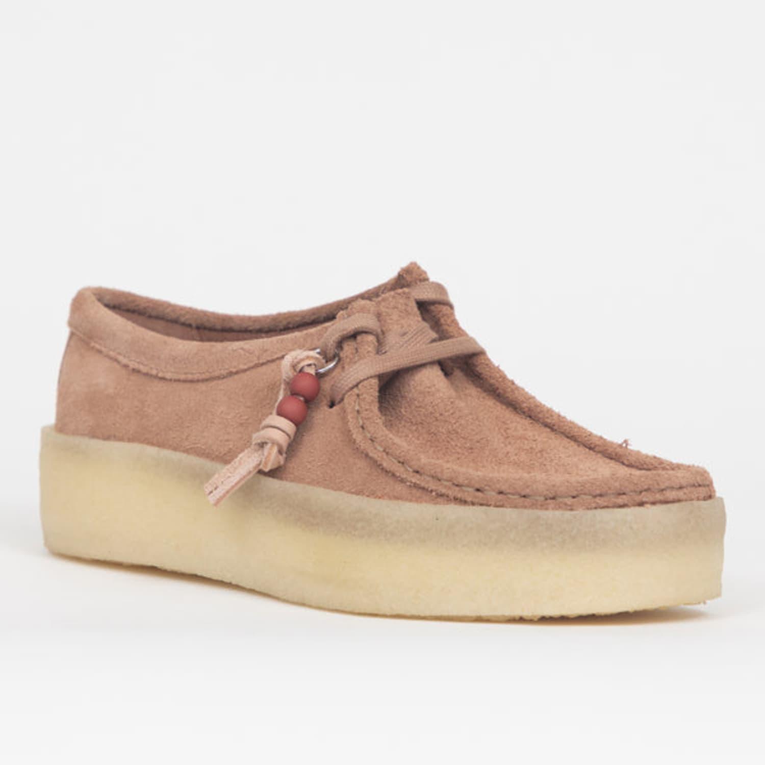Clarks Wallabee Cup Suede Shoes In Warm Beige in Natural for Men | Lyst