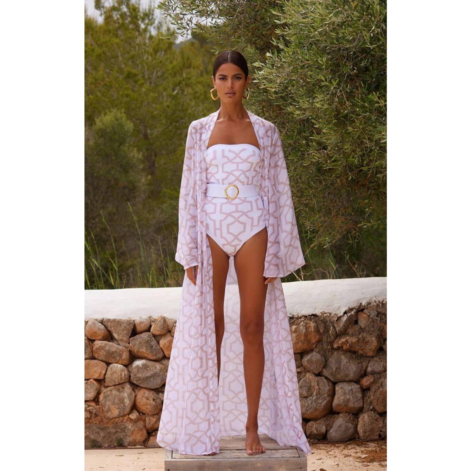 Alexandra Miro Exclusive to Betty printed beach cover-up