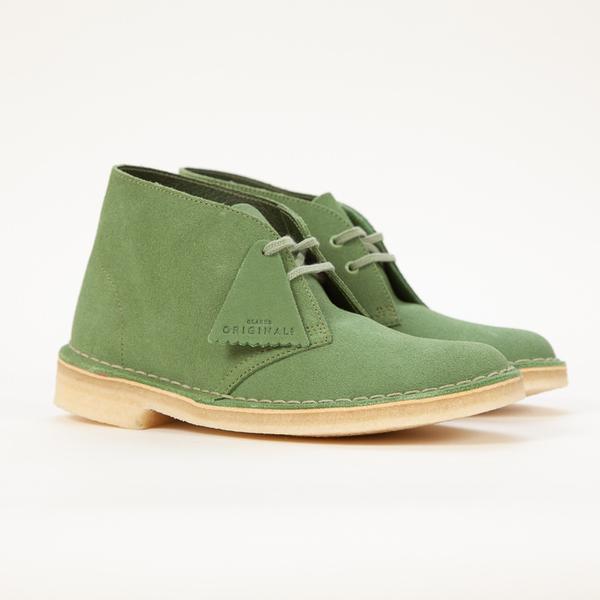 green suede desert boots