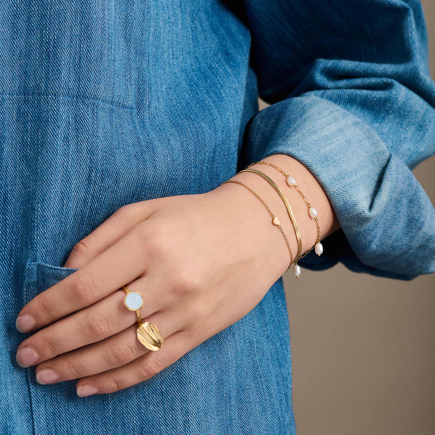 Pernille Corydon Aura Blue Ring Gold in White | Lyst UK