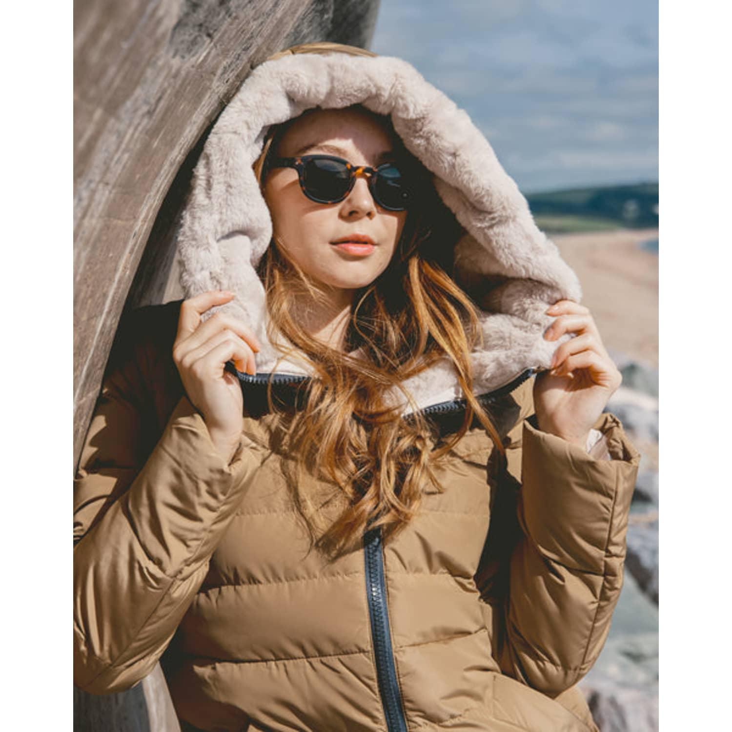 Fur lined puffer jacket cheap