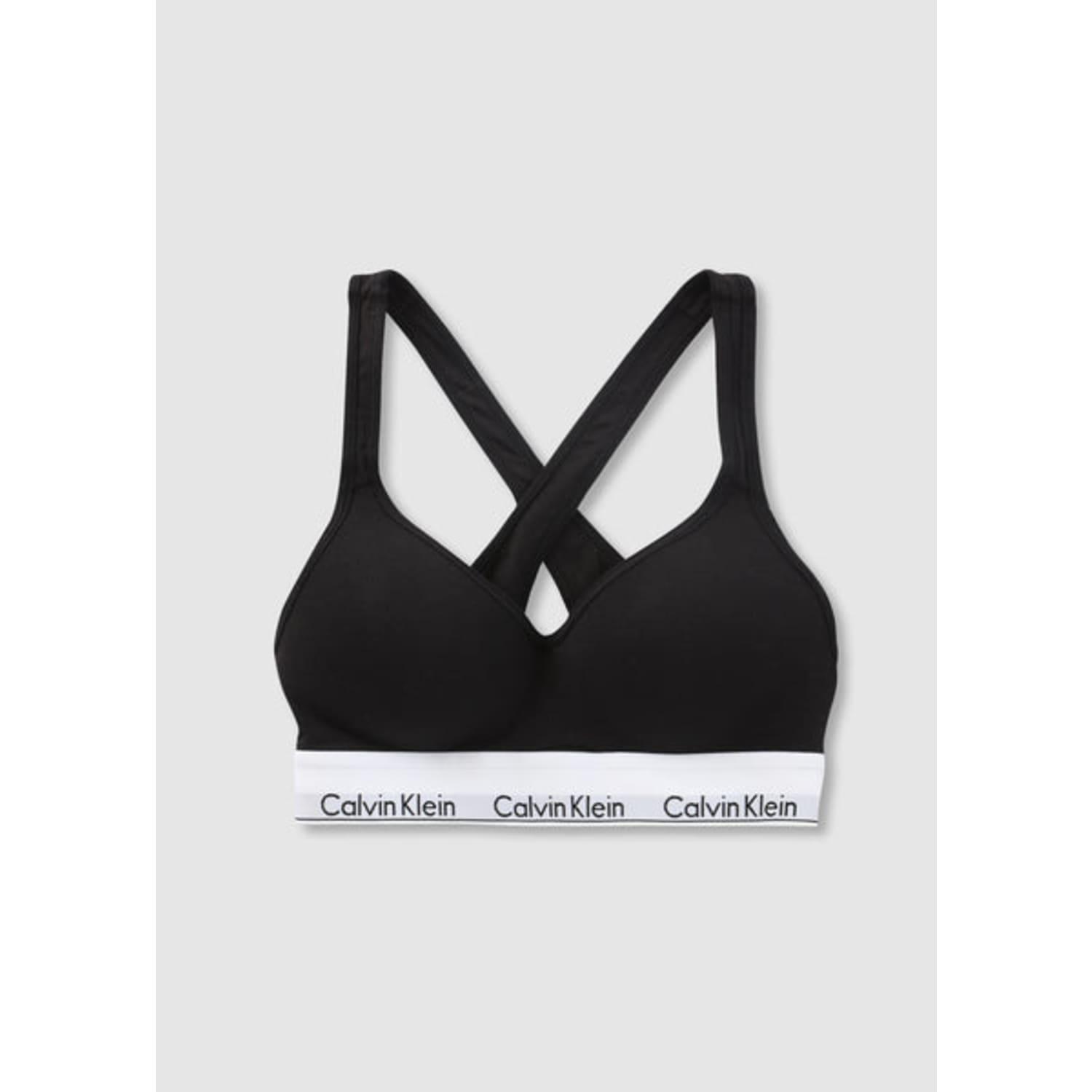 Calvin Klein Underwear Modern Cotton Lift Bralette in Black | Lyst