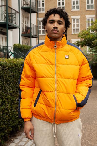 fila orange puffer jacket | Sale OFF-52%