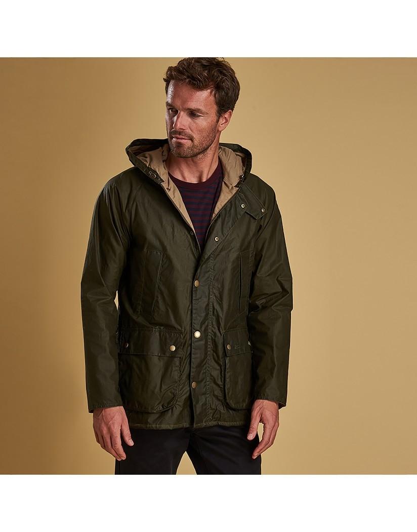Barbour Archive Olive Waxed Cotton Lightweight Mwx1465ol51 Hooded Bedale  Jacket in Green for Men - Lyst
