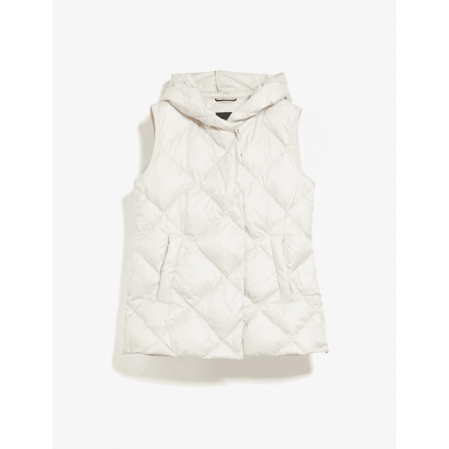 Weekend by Maxmara Ice Frutto Diamond Quilt Gilet in White | Lyst